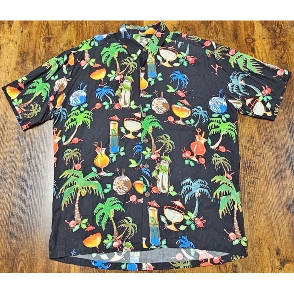 John Severson Collection By Kahala Men's 100% Rayon Hawaiian Shirt Size Large